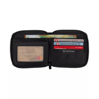 Купить Бумажник Victorinox Travel Accessories 5.0 Zip-Around Wallet с RFID защитой, чёрный, 11x1x10 см арт. 610395