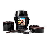 Купить Термос для еды с контейнерами Tiger LWU-A171 Charcoal Gray (цвет - угольно серый) арт. LWU-A171 HD