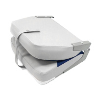 Купить Сиденье мягкое складное Classic Low Back Seat, серо-синее арт. 75102GB