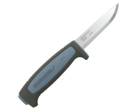 Купить Нож Morakniv Basic 511 2022 Edition углеродистая сталь, пласт. ручка (серая) синяя вставка арт. 304650
