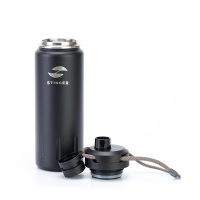 Купить Термобутылка Stinger, 0,71 л, сталь/пластик, "черный карбон", 8 х 25,4 см арт. HD-710-46CB