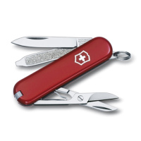 Купить Нож-брелок Victorinox Classic, 58 мм, 7 функций, красный арт. 0.6223