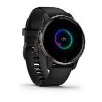 Купить Garmin Venu 2 Plus черные с серым безелем и силиконовым ремешком арт. 010-02496-11