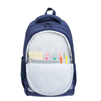 Купить Рюкзак школьный Torber Class X, темно-синий с орнаментом, 45x30x18 см арт. T2743-22-DBLU