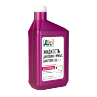 Купить Жидкость для верхнего бака биотуалета ТМ ДРУГ 1 л (розовая) арт. LTT1