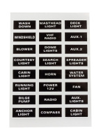 Купить Панель бортового питания 4 переключателя, автоматы (упаковка из 24 шт.) арт. 10544_pkg_24