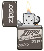 Купить Зажигалка ZIPPO Classic с покрытием Black Ice®, латунь/сталь, чёрная, глянцевая, 38x13x57 мм арт. 49051