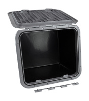 Купить Ящик врезной с крышкой; серый; 459х514х330 мм арт. SP2782