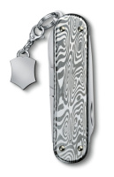 Купить Нож-брелок Victorinox Classic Brilliant Damast, 58 мм, 5 функций, серебристый арт. 0.6221.34
