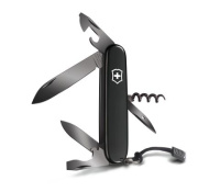 Купить Нож перочинный VICTORINOX Spartan Onyx Black, 91 мм, 12 функций, чёрный, со шнурком в комплекте арт. 1.3603.31P