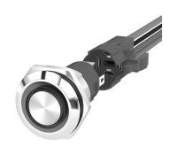 Купить Кнопка без фиксации, подсветка красная, 12 В, д. 19мм арт. 4620136058988