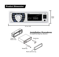 Купить Морская акустика 1DIN PYLE PLMRKT38W, комплект арт. PLMRKT38W