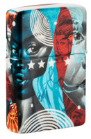 Купить Зажигалка Zippo Tristan Eaton с покрытием White Matte, латунь/сталь, разноцветная, 38x13x57 мм арт. 49393