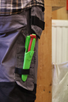 Купить Нож Morakniv Basic 511 лимитированный 2024 углеродистая сталь, пласт. ручка (терракотовая) зеленая вставка, 14281 арт. 14281