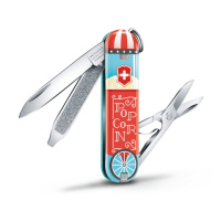 Купить Нож-брелок Victorinox Classic LE 2019, 58 мм, 7 функций, "Let it Pop" арт. 0.6223.L1910
