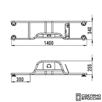 Купить Стойка рулевая с бортовым креплением малая арт. 010122T