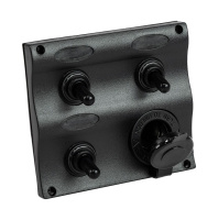 Купить Панель бортового питания 3 переключателя, разъем прикуривателя (упаковка из 24 шт.) арт. C91339_pkg_24