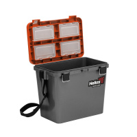 Купить Ящик рыболовный зимний односекционный серый/оранжевый (HS-IB-19-GO-1) Helios арт. HS-IB-19-GO-1