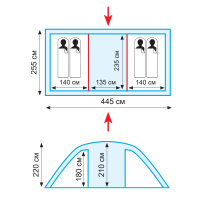 Купить Tramp палатка Eagle 4 (V2) арт. TRT-86