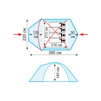 Купить Tramp палатка Lair 4 (V2) арт. TRT-40