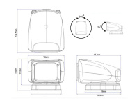 Купить Прожектор с дистанционным управлением; черный корпус; светодиодный; брелок; модель 150 арт. SL15071CB12VSD