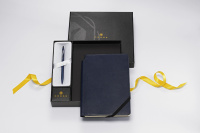 Купить Набор: Шариковая ручка Cross Click Midnight Blue и Записная книжка Cross Journal Midnight Blue, A5 арт. AT0622-121/2M