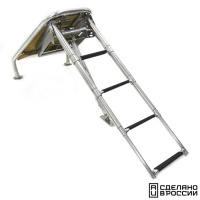 Купить Платформа носовая с трапом 4 ступени черные арт. 040246BT