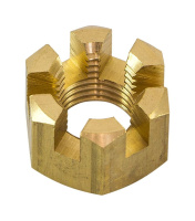 Купить Гайка корончатая на гребной вал Yamaha 20-30, Omax (упаковка из 8 шт.) арт. 9017114013_OM_pkg_8