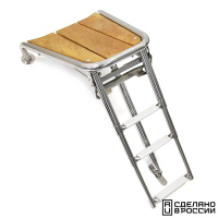 Купить Платформа носовая с трапом 3 ступени белые арт. 040245WT