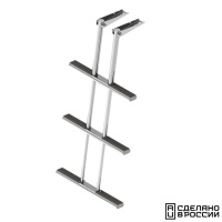 Купить Трап дайверский телескопический складной, 3 серых ступени (ширина 450 мм.) арт. 040181GT