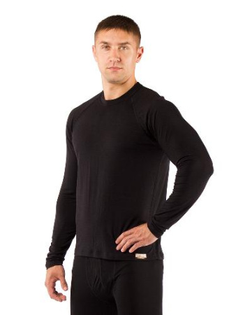 Купить Футболка  мужская Atar/ дл. рукав/ шерсть 160/ черный/ XXL, Atar9090XXL арт. Atar9090XXL
