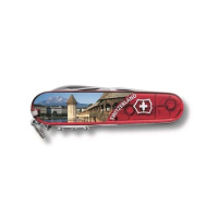 Купить Нож Victorinox Climber Luzern, 91 мм, 14 функций, полупрозрачный красный (подар. упак.) арт. 1.3703.TE1