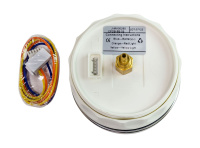 Купить Спидометр манометрический 0-55 MPH; черный циферблат; нержавеющий ободок; д. 85 мм арт. JMV00295_KY18002