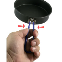 Купить Tramp Котелок с крышкой-сковородой из анодированного алюминия 1 л, TRC-039 арт. TRC-039