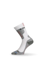 Купить Носки Lasting ILB 001, coolmax+nylon, белый с серыми вставками, размер L (ILB001-L) арт. ILB001-L