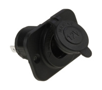 Купить Разъем прикуривателя на панели, врезной, чёрный (упаковка из 50 шт.) арт. AES1118SP111_pkg_50