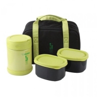 Купить Термос для еды Zojirushi SW-EZE (0,35 литра), зеленый с чехлом арт. SW-EZE35-GA