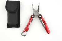 Купить Мультитул Stinger, 108x35 мм, 10 функций, нержавеющая сталь, красный, в комплекте нейлоновый чехол арт. MT-A036