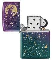 Купить Зажигалка ZIPPO Starry Sky с покрытием Iridescent, латунь/сталь, фиолетовая, матовая, 38x13x57 мм арт. 49448