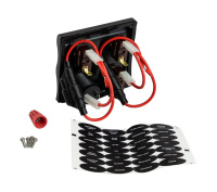 Купить Панель бортового питания 3 переключателя, USB зарядка (упаковка из 24 шт.) арт. C91359_pkg_24