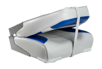 Купить Кресло мягкое складное Classic; обивка винил; цвет серый/синий; Marine Rocket арт. 75153BG-MR