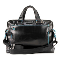 Купить Сумка Piquadro Blue Square, черная, 38,5x27x8,5 см арт. CA3335B2/N