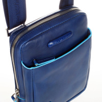 Купить Сумка Piquadro Blue Square, синяя, 16x22x4,5 см арт. CA3084B2/BLU2