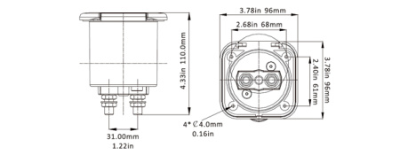 Купить Выключатель массы SEAFLO в пластиковом боксе макс. 50В арт. SFBIS1-01