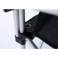 Купить Tramp кресло раскладное с жесткими подлокотниками (черный/серый) арт. TRF-004