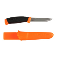 Купить Нож Morakniv Companion F Orange, нержавеющая сталь, прорезиненная рукоять с оранжевыми накладкам, 11824 арт. 11824