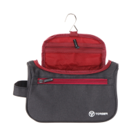 Купить Несессер Torber, чёрно-бордовый, 24х16х9 см арт. T055-BRD