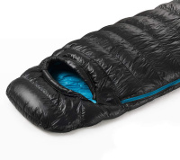 Купить Мешок спальный Naturehike CW400 NH18C400-D с гусинным пухом, размер M, черный, молния слева, 6927595761663L арт. 6927595761663L
