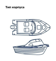 Купить Тент транспортировочный для лодок длиной 5,3-5,6 м типа Cabin Cruiser арт. MA20111