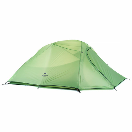 Купить Палатка Naturehike Сloud up 2 210T NH17T001-T двухместная с ковриком, зеленая, 6927595730577 арт. 6927595730577